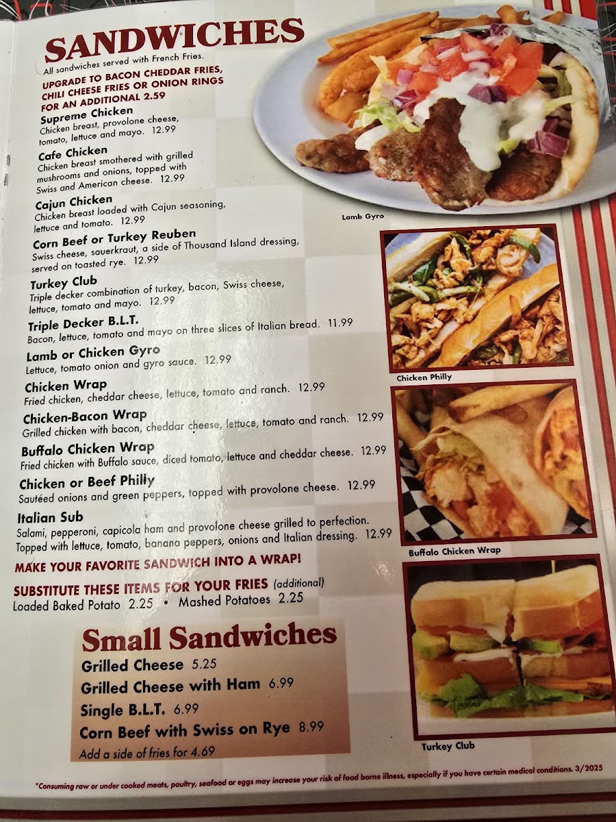Hearty dinner plate at The Lampost 24-hour diner